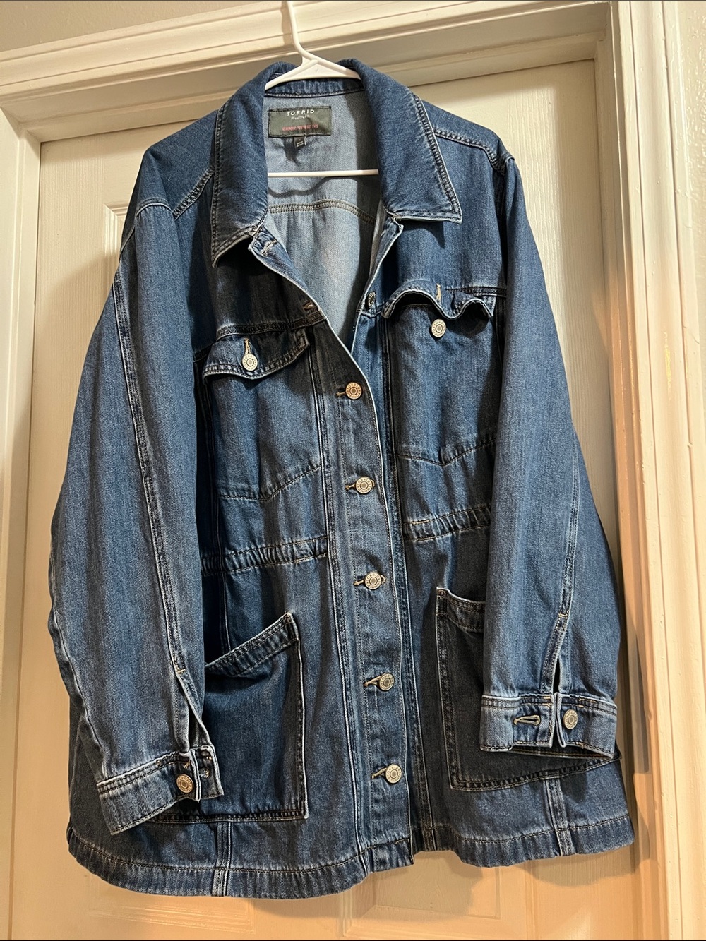 torrid Dark Blue Utility Denim Jacket